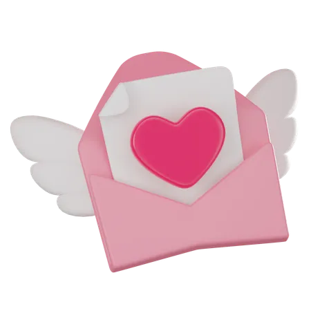 Love Letter  3D Icon