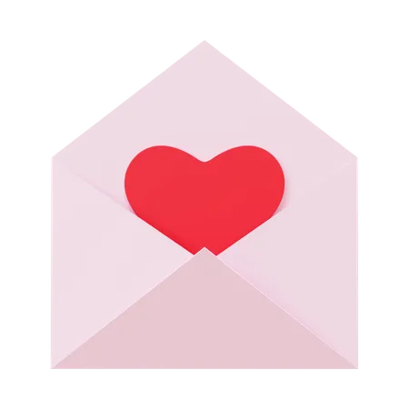 Love Letter  3D Icon