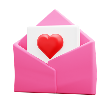 Love Letter  3D Icon