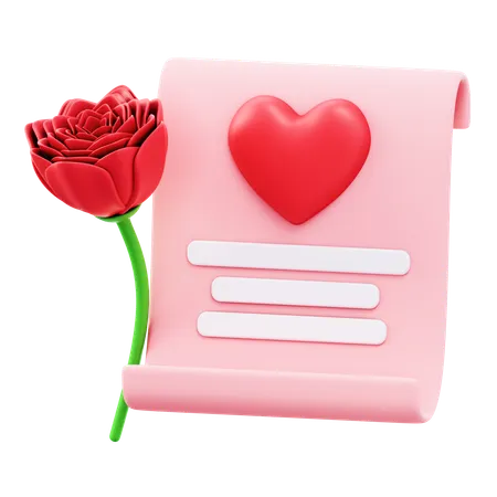 Love Letter  3D Icon