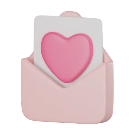 Love Letter  3D Icon