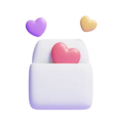 Love Letter  3D Icon