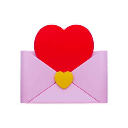 Love Letter  3D Icon