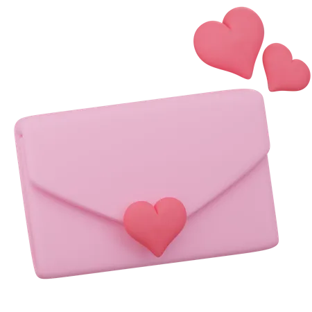 Love Letter  3D Icon