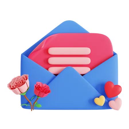 Love Letter  3D Icon