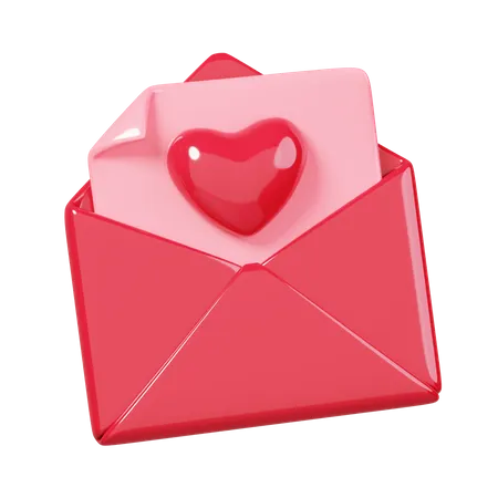 Love Letter  3D Icon