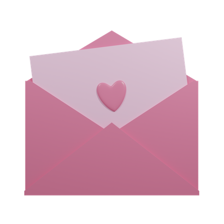 Love Letter  3D Icon