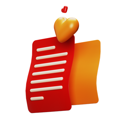 Love Letter  3D Icon