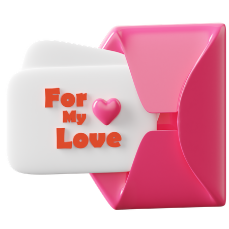 Love Letter  3D Icon