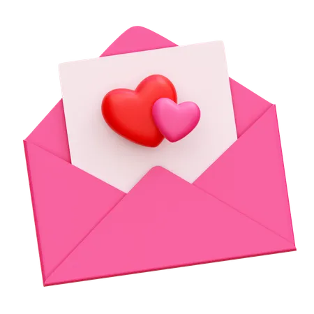 Love Letter  3D Icon