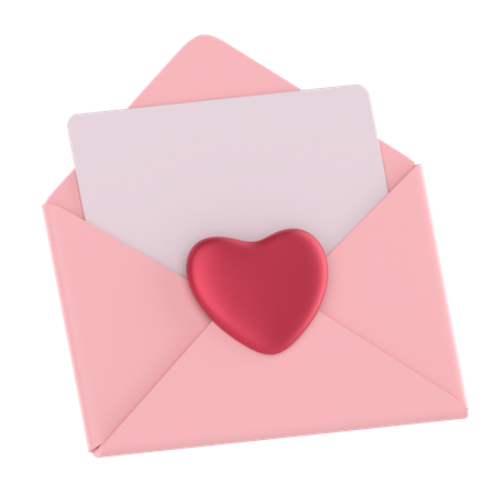 Love Letter  3D Icon