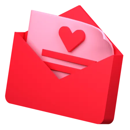 Love Letter  3D Icon