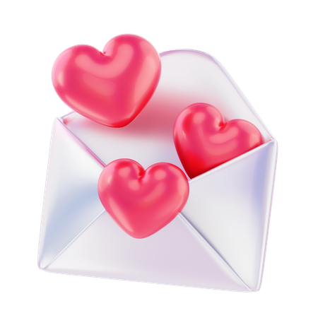 Love letter  3D Icon