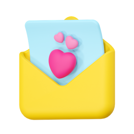 Love Letter  3D Icon