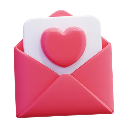 Love Letter  3D Icon