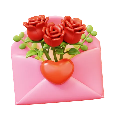 Love Letter  3D Icon