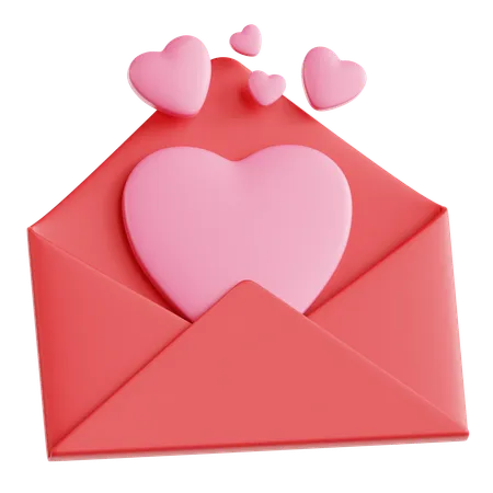 Love Letter  3D Icon