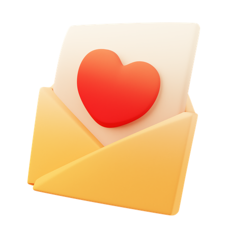 Love letter  3D Icon