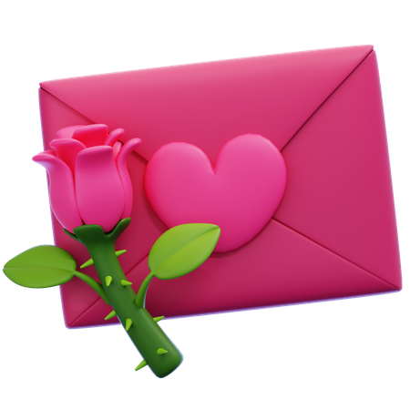 Love Letter  3D Icon