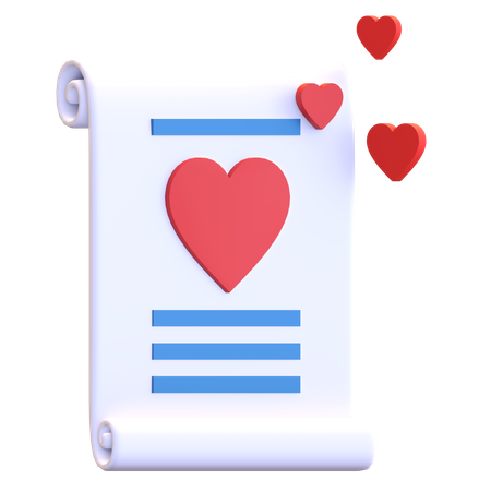 Love letter  3D Icon