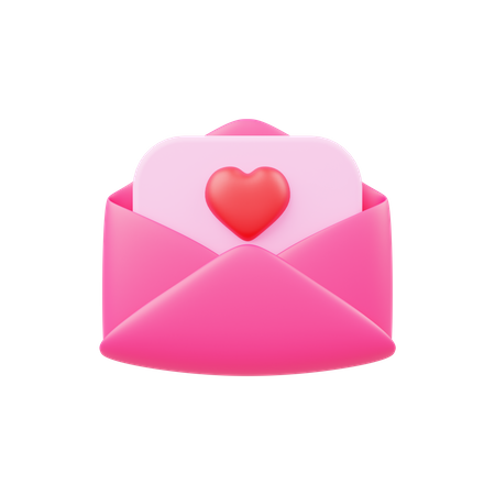 Love Letter  3D Icon