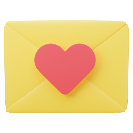 Love Letter  3D Icon