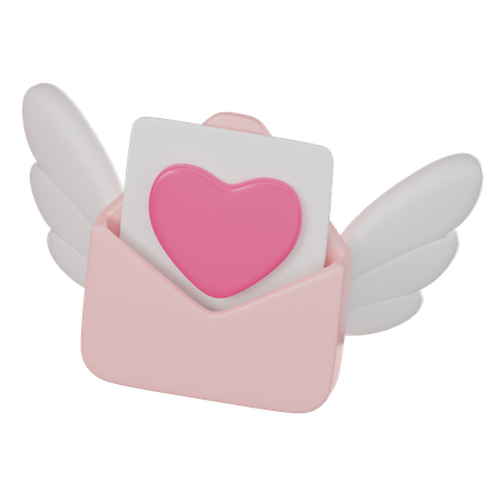 Love Letter  3D Icon