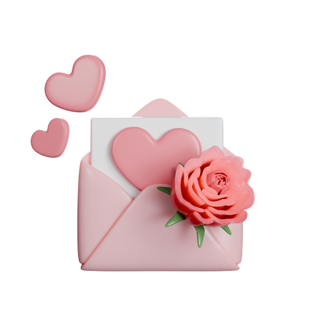 Love Letter  3D Icon