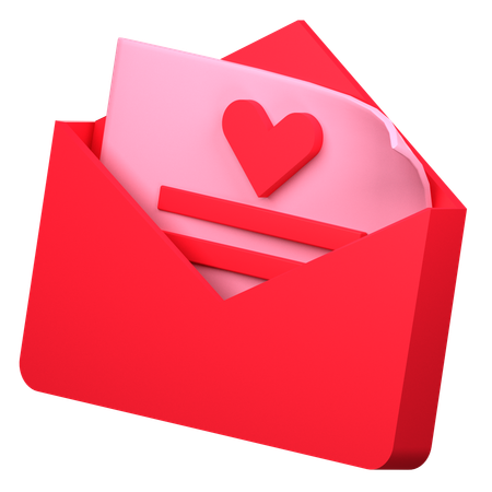 Love Letter  3D Icon