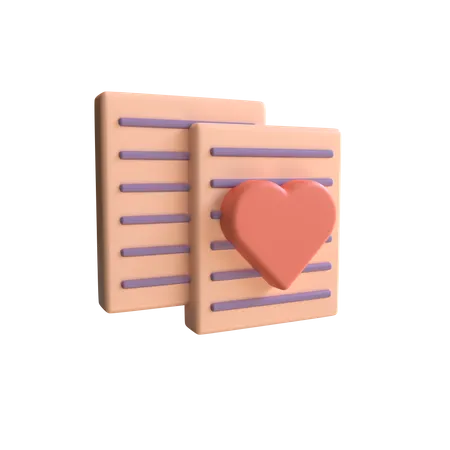 3 D Render Cute Love Letter Sheet With Soft Pastel Color 3D Illustration