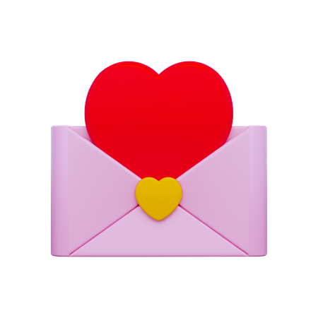 Love Letter 3D Icon