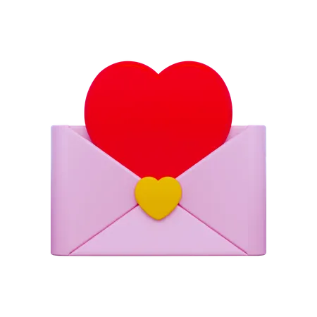 Love Letter 3D Icon