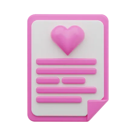 Love letter 3D Icon