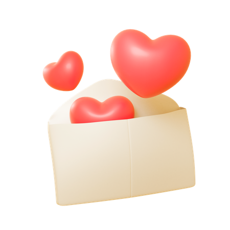 Love Letter  3D Icon