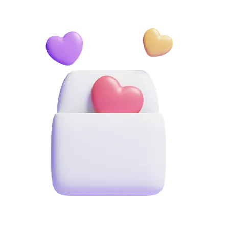 3 D Love Email Send Concept Icon Or 3 D 3 D Love Email Send Icon Illustration 3D Icon
