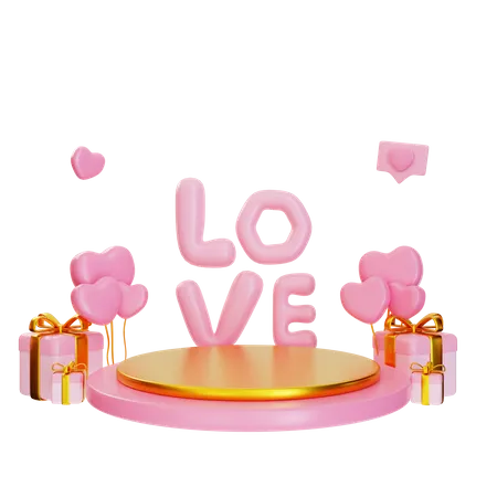 Love Letters  3D Illustration