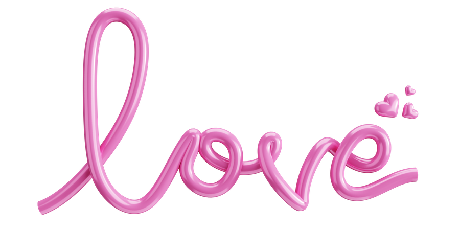 Love Letters 3D Illustration