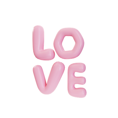 Love letters 3D Illustration