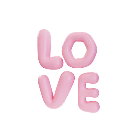 Love letters 3D Illustration