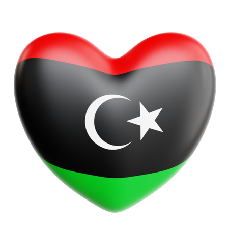 Love Libya  3D Icon