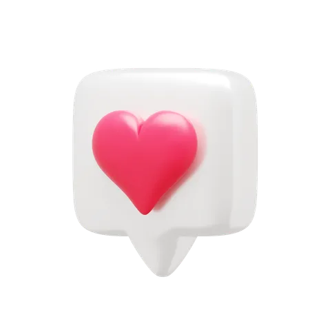 Love Like Notification  3D Icon