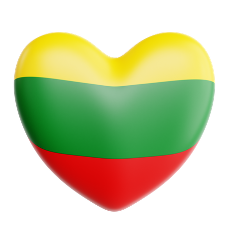 Love Lithuania  3D Icon