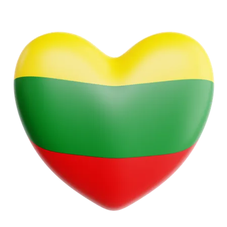 Love Lithuania  3D Icon