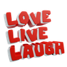 love sticker 3d logo