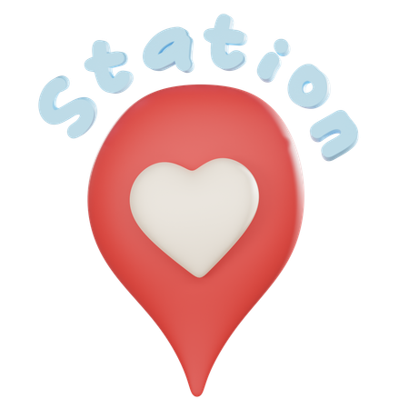 Love Location  3D Icon