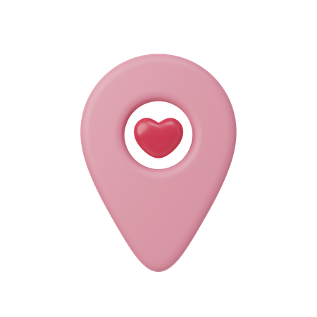 Love Location  3D Icon