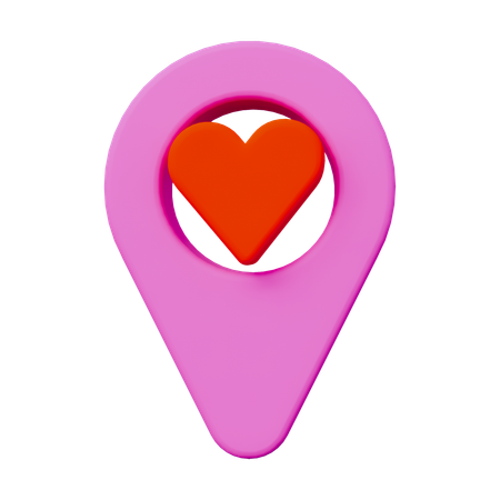 Love Location  3D Icon