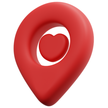Love Location  3D Icon