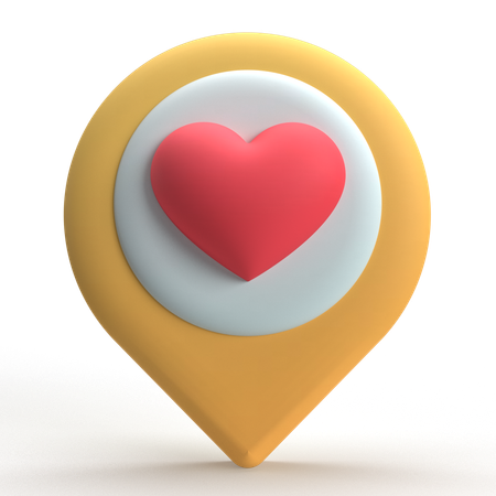 Love Location  3D Icon