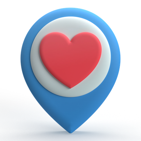 Love location  3D Icon